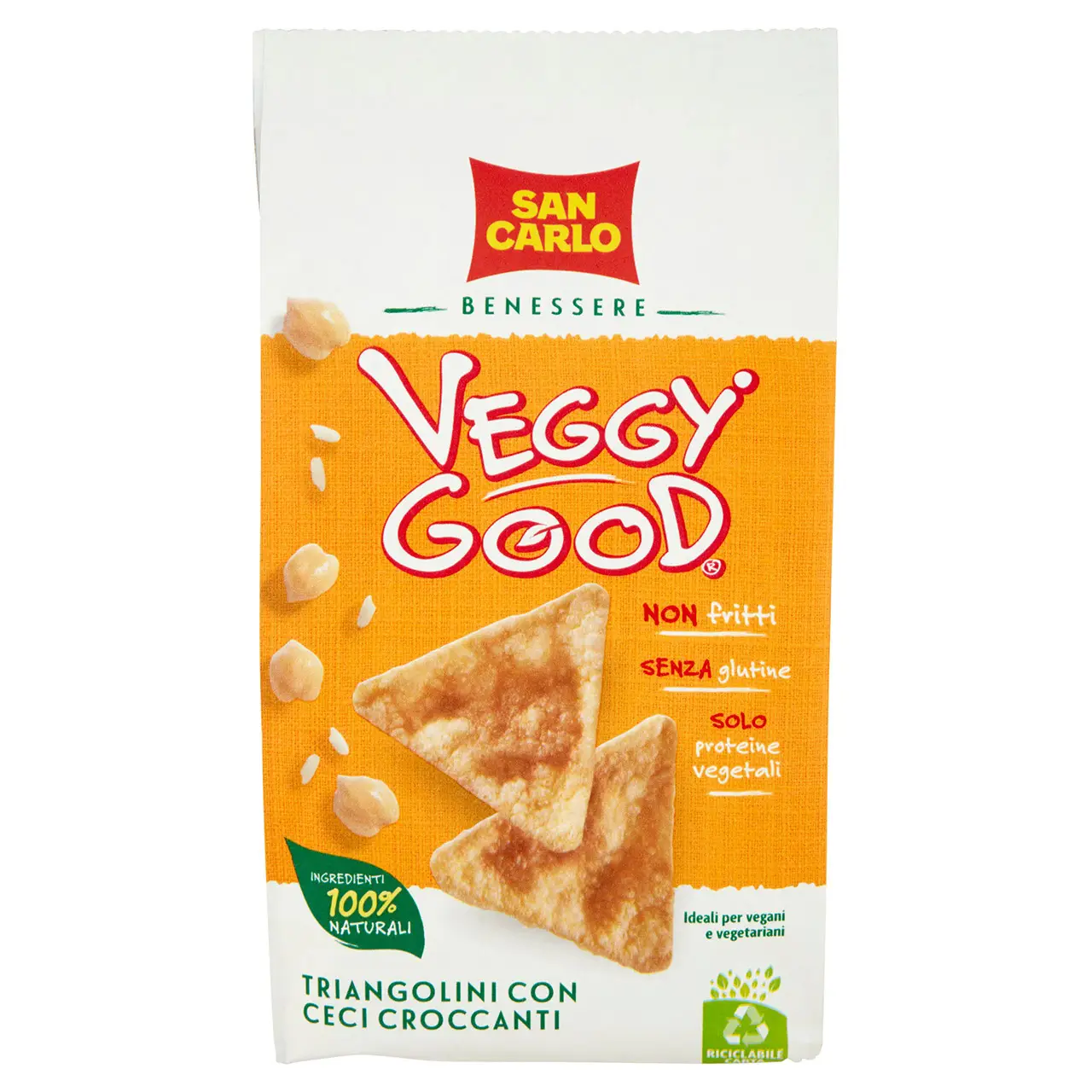 San Carlo Chips | San Carlo Wellbeing Veggy Good Triangolini With Crispy Chickpeas | San Carlo Crisps | San Carlo Snacks | 2,2 Ounce Total - Image 2