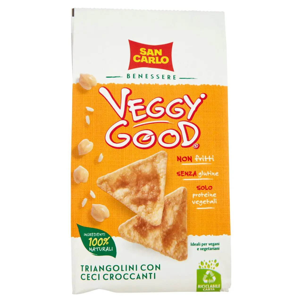 San Carlo Chips | San Carlo Wellbeing Veggy Good Triangolini With Crispy Chickpeas | San Carlo Crisps | San Carlo Snacks | 2,2 Ounce Total - Image 3