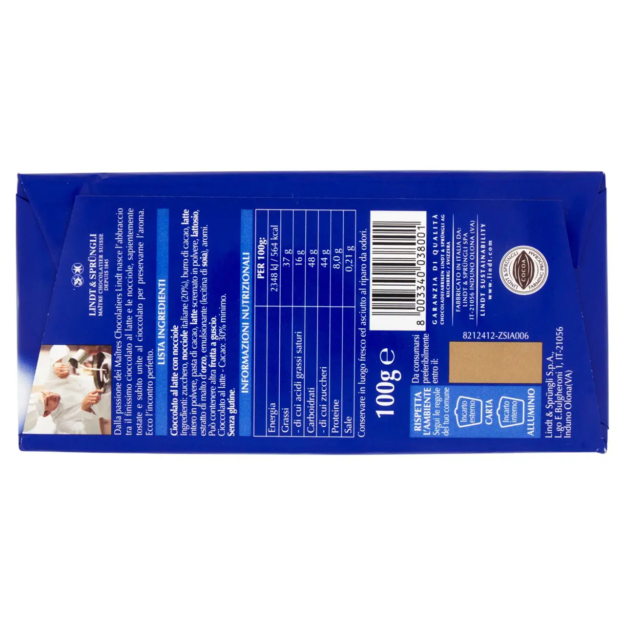 Lindt Chocolates | Lindt Milk With Whole Hazelnuts | Chocolate Lindt | Swiss Chocolate Lindt | 3,5 Ounce Total - Image 6