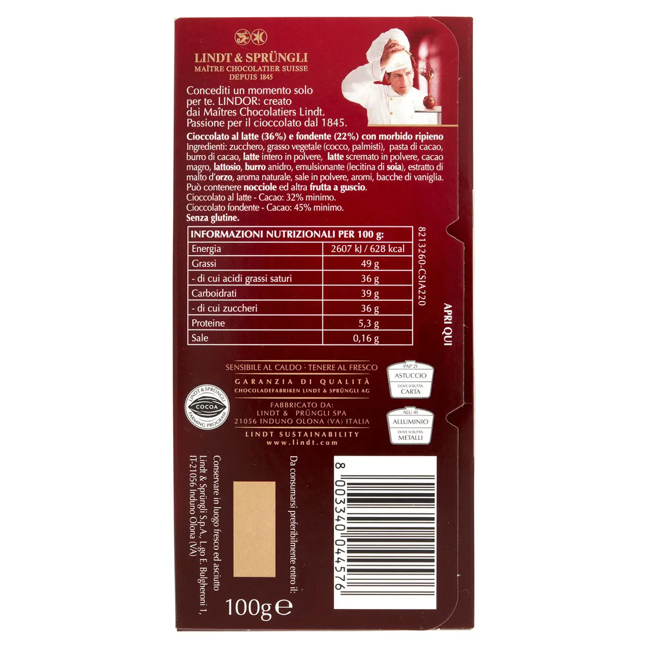 Lindt Chocolates | Lindt Lindor Double Chocolate | Chocolate Lindt | Swiss Chocolate Lindt | 3,5 Ounce Total - Image 4