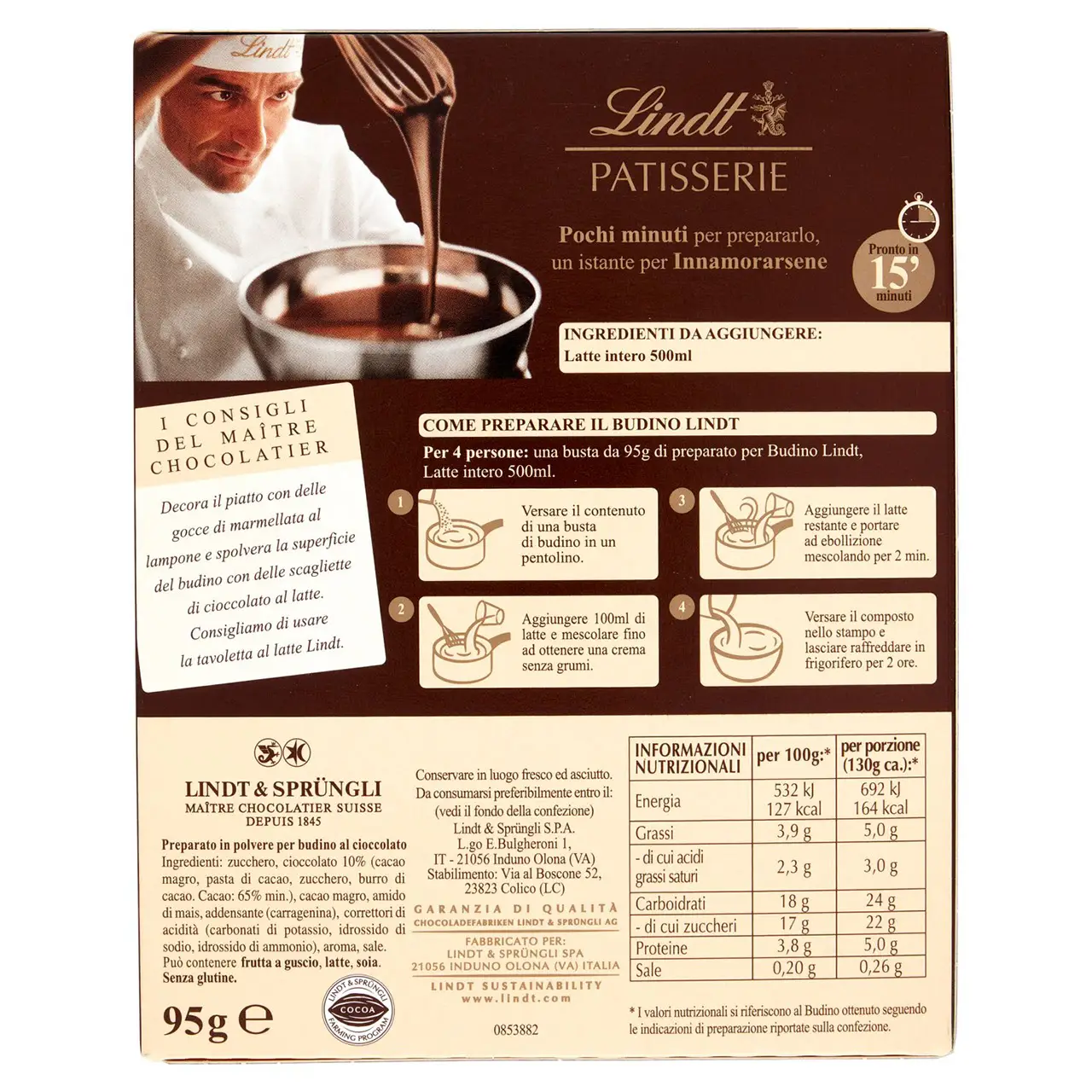 Lindt Chocolates | Lindt Milk Chocolate Pudding | Chocolate Lindt | Swiss Chocolate Lindt | 3,3 Ounce Total - Image 7