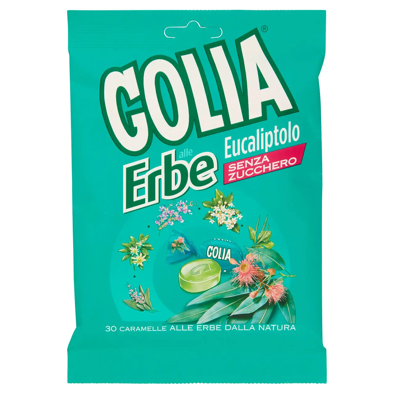 Golia Candy | Goliath Herbs Eucalyptol | Golia Italian Candy | Golia Sweets | 2,1 Ounce Total
