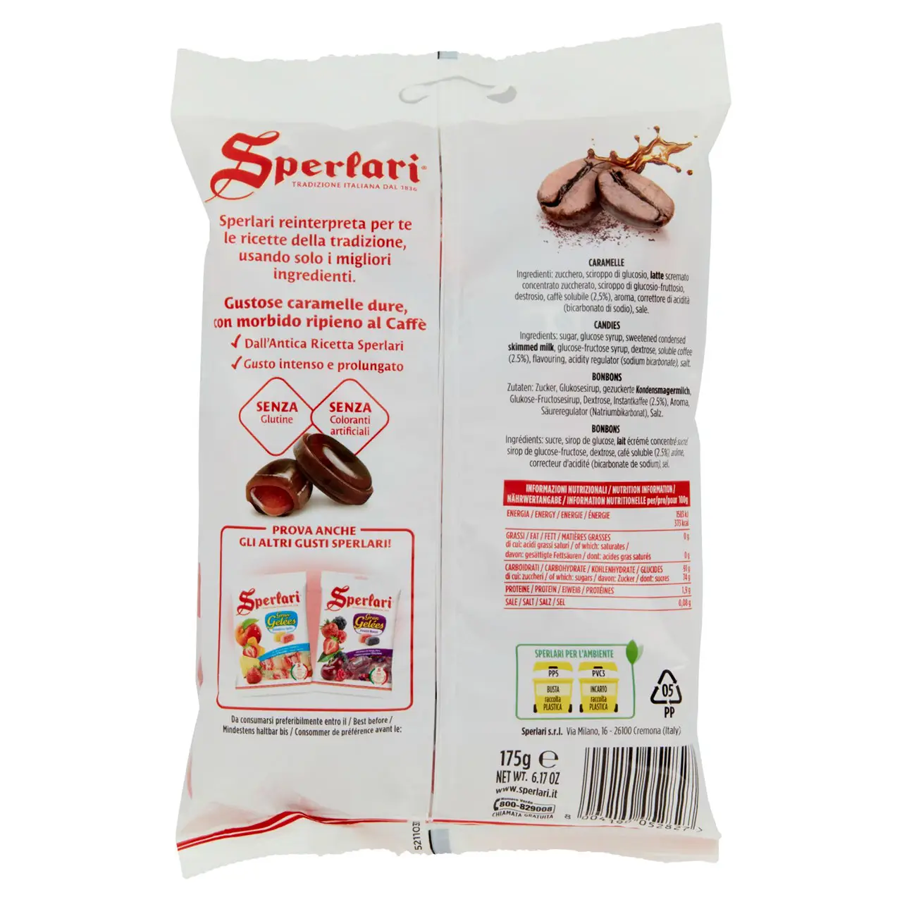 Sperlari Candy | Sperlari Goloso Stuffed With Coffee | Sperlari Italian Hard Candy | Sperlari Sweets | 6,1 Ounce Total - Image 6