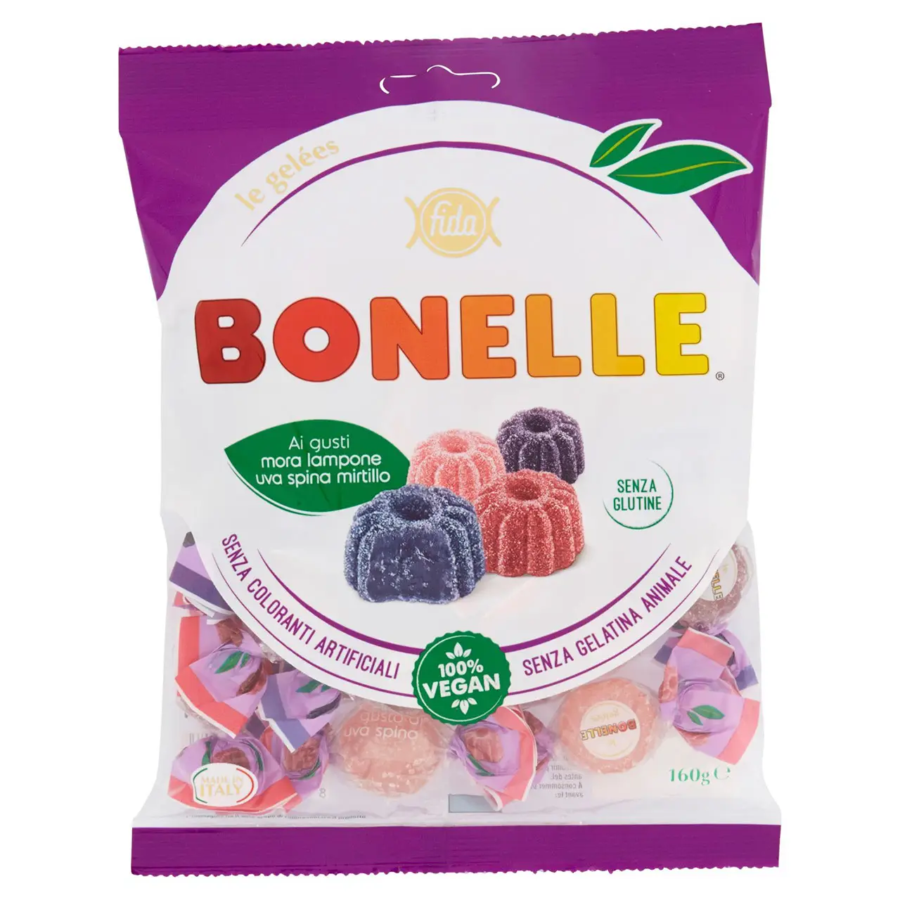 Bonelle Candy | Bonelle Le Gelées In Blackberry Raspberry Gooseberry Blueberry Flavors | Bonelle Italian Jelly Candy | Bonelle Gelee | 5,6 Ounce Total - Image 5