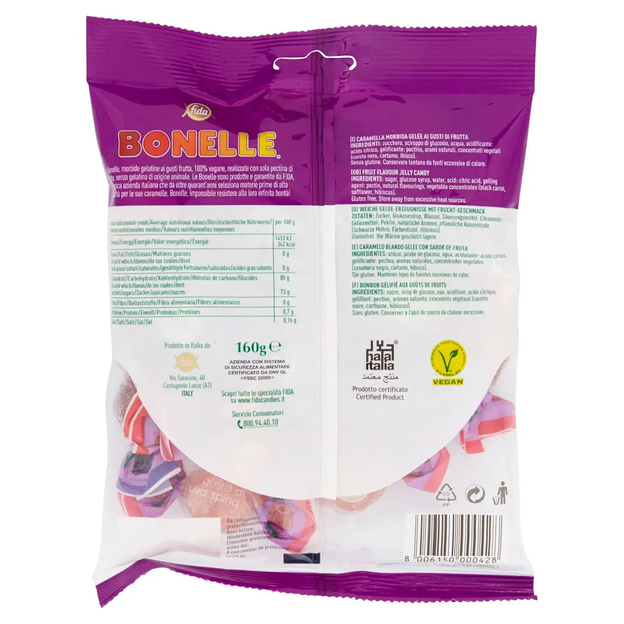 Bonelle Candy | Bonelle Le Gelées In Blackberry Raspberry Gooseberry Blueberry Flavors | Bonelle Italian Jelly Candy | Bonelle Gelee | 5,6 Ounce Total - Image 6