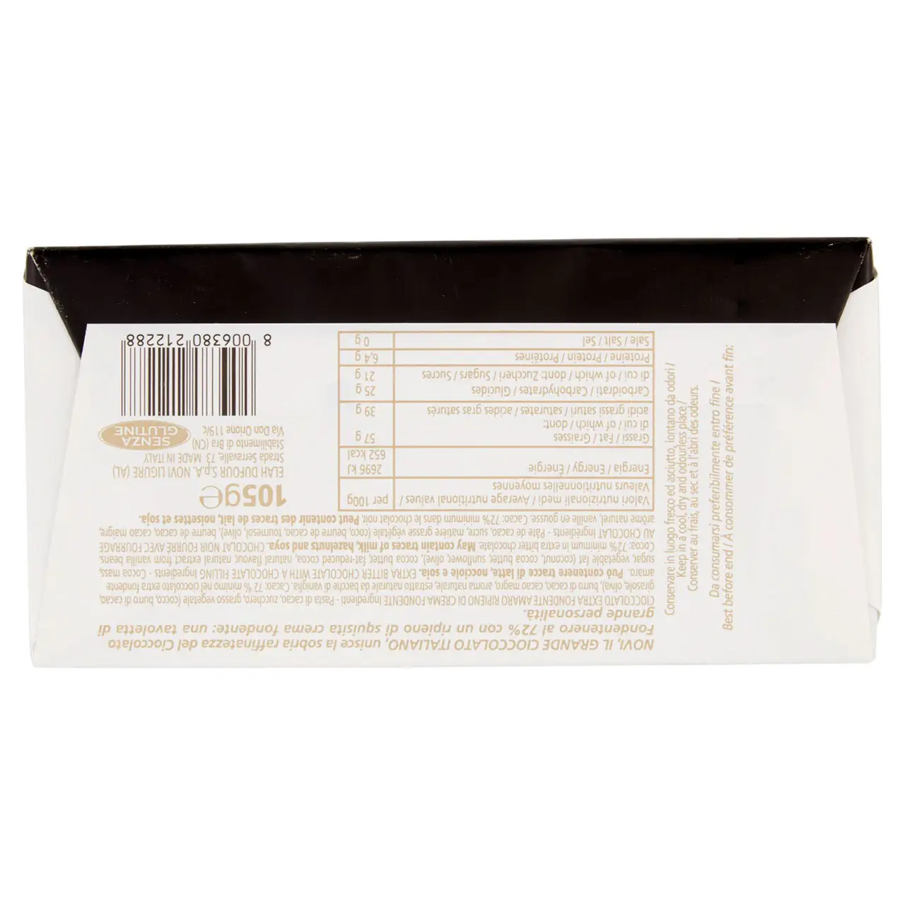 Novi Chocolate | Novi Fondentenero Filling | Novi Italian Chocolate | Novi Cioccolata | 3,7 Ounce Total - Image 7
