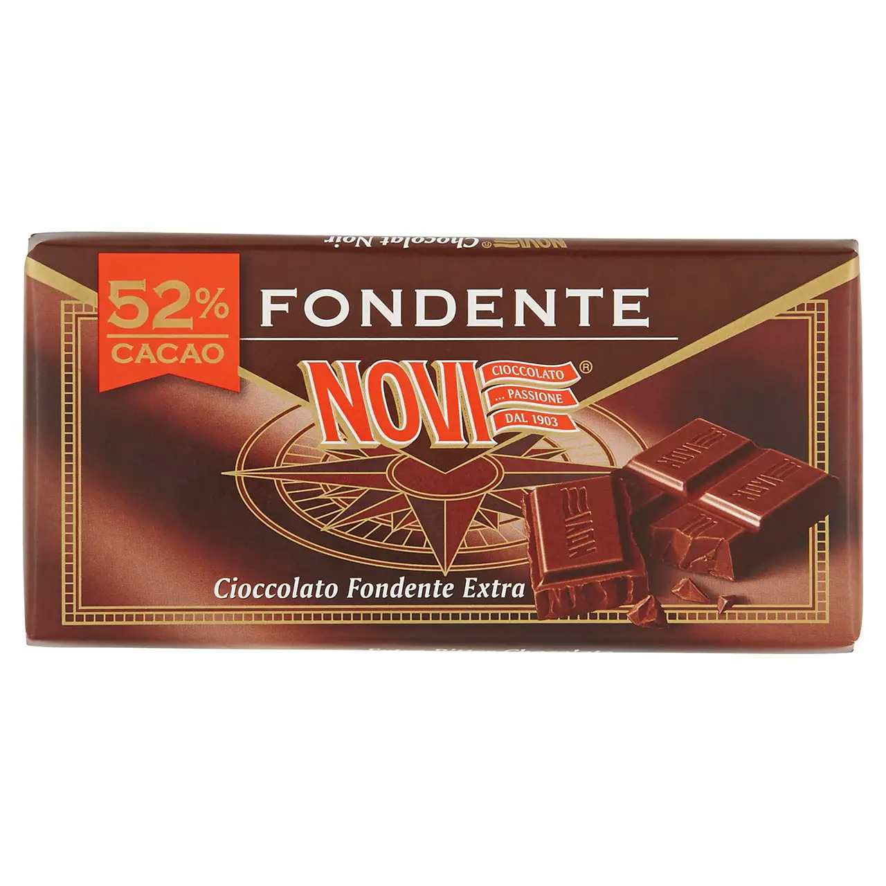 Novi Chocolate | Novi Fondente | Novi Italian Chocolate | Novi Cioccolata | 3,5 Ounce Total