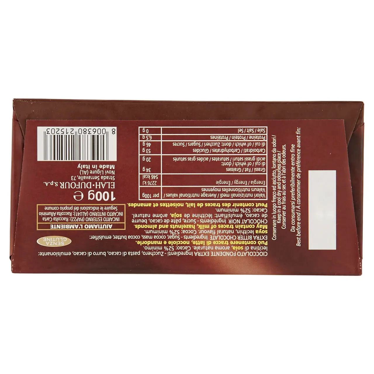 Novi Chocolate | Novi Fondente | Novi Italian Chocolate | Novi Cioccolata | 3,5 Ounce Total - Image 6
