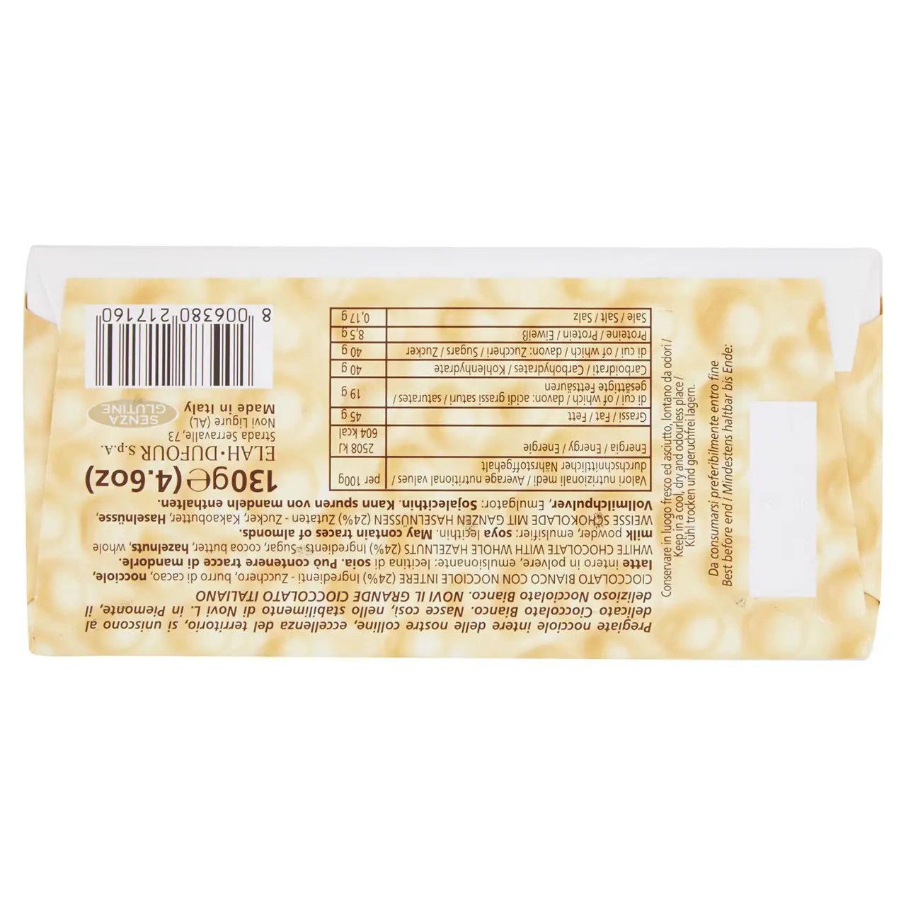 Novi Chocolate | Novi White Hazelnut | Novi Italian Chocolate | Novi Cioccolata | 4,5 Ounce Total - Image 6