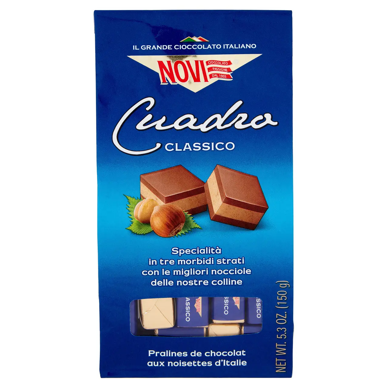 Novi Chocolate | Novi Cuadro Classico | Novi Italian Chocolate | Novi Cioccolata | 5,2 Ounce Total - Image 2