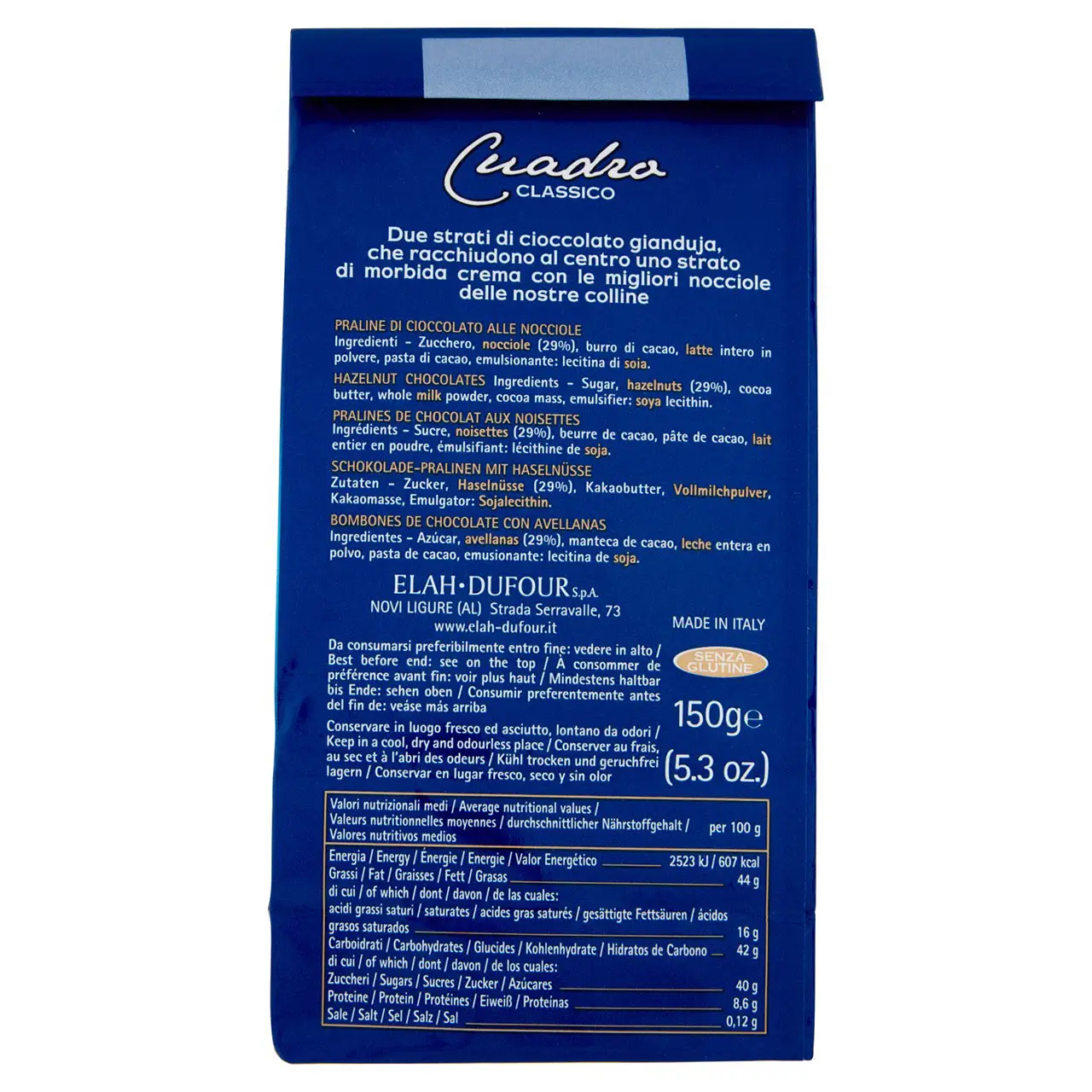Novi Chocolate | Novi Cuadro Classico | Novi Italian Chocolate | Novi Cioccolata | 5,2 Ounce Total - Image 6