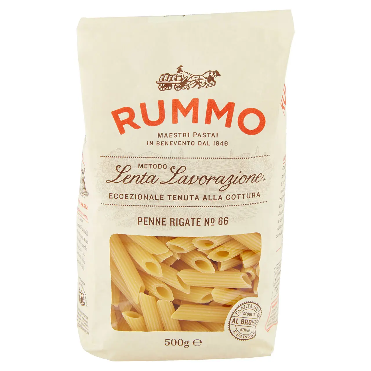 Rummo Pasta | Rummo Penne Rigate No. 66 | Rummo Spaghetti | Rummo Italian Pasta | 17,6 Ounce Total - Image 2