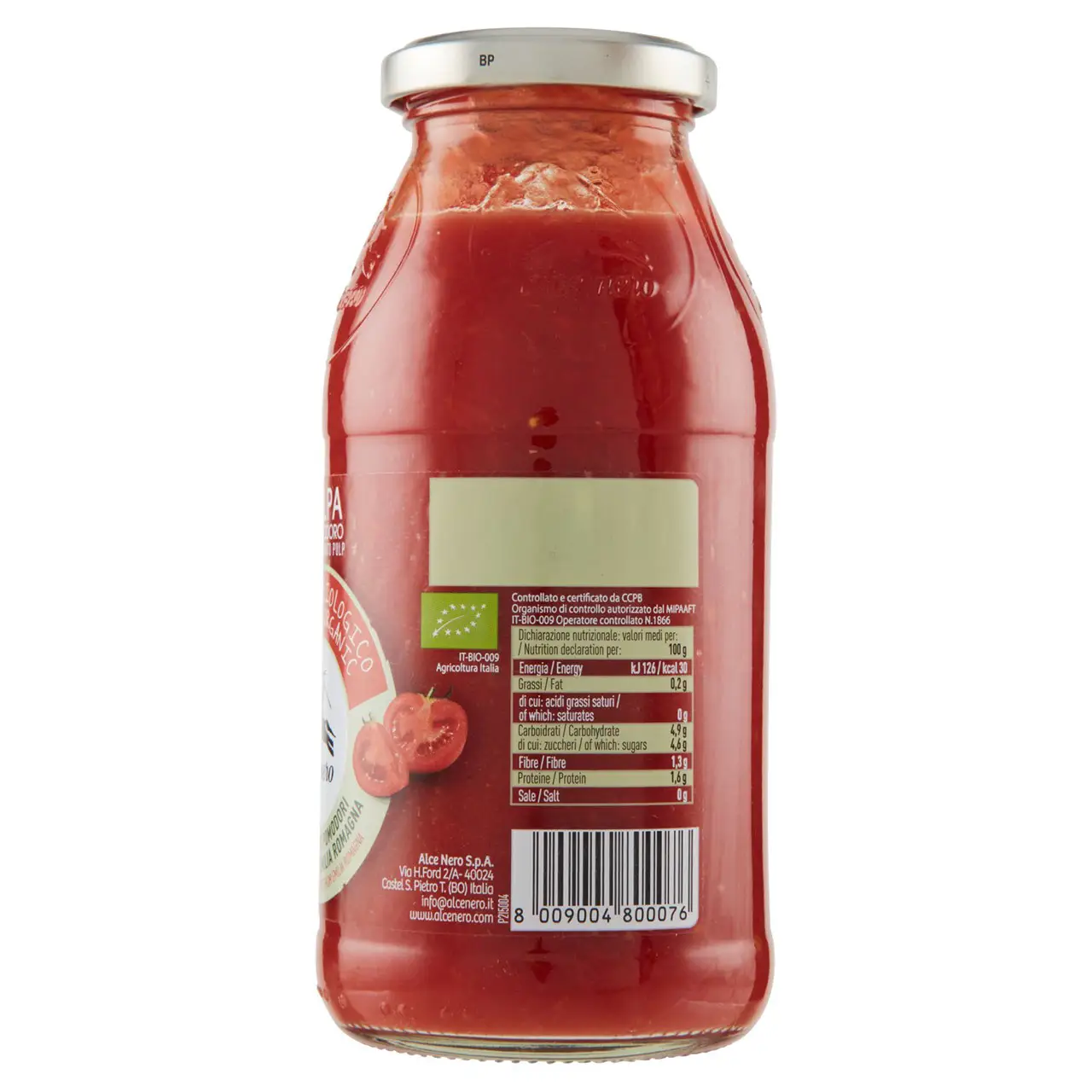 Alce Nero Pasta | Tomato Pulp | Alce Nero | Pasta Alce Nero | 17,6 Ounce Total - Image 3