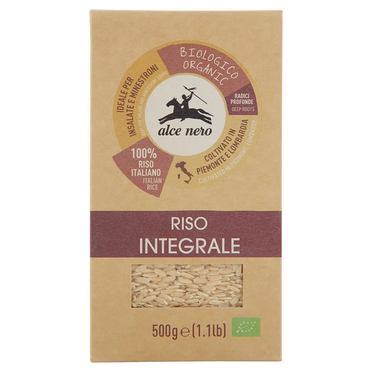 Alce Nero Pasta | Whole Wheat Rice | Alce Nero | Pasta Alce Nero | 17,6 Ounce Total