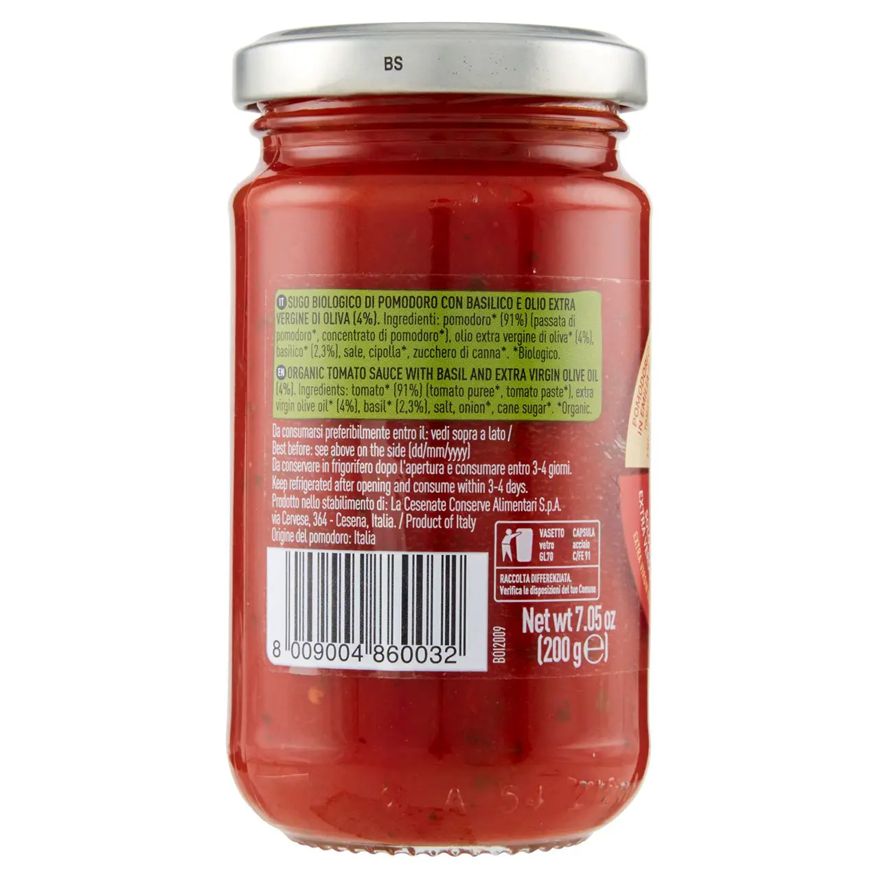 Alce Nero Pasta | Alce Nero Tomato Sauce With Basil | Alce Nero | Pasta Alce Nero | 7 Ounce Total - Image 7
