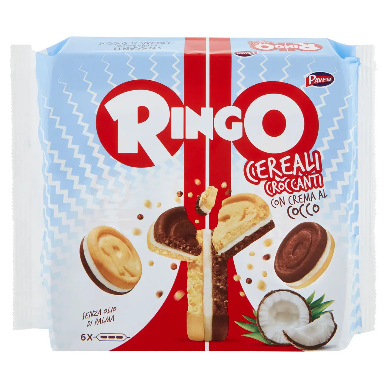 Ringo Cookies From Italy | Barilla Ringo Crispy Cereal With Coconut Cream | Ringo Biscuits | Italian Biscuits | 5,5 Ounce Total - Image 2