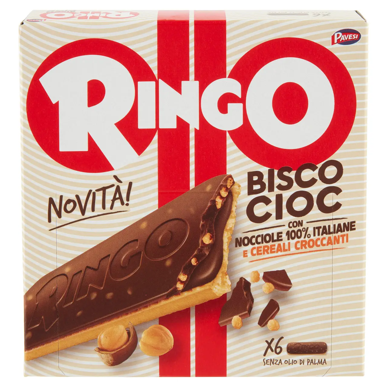 Ringo Cookies From Italy | Ringo Snack Bisco Cioc With Italian Hazelnuts & Crunchy Cereals | Ringo Biscuits | Italian Biscuits | 5,7 Ounce Total - Image 6