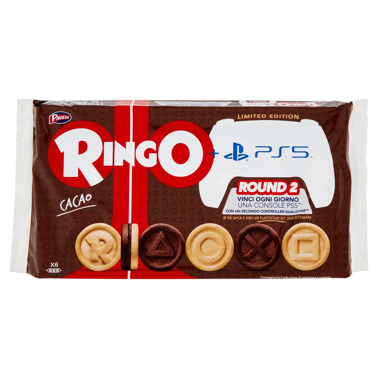 Ringo Cookies From Italy | Ringo Limited Edition Playstation With Cocoa Cream | Ringo Biscuits | Italian Biscuits | 11,6 Ounce Total - Image 2