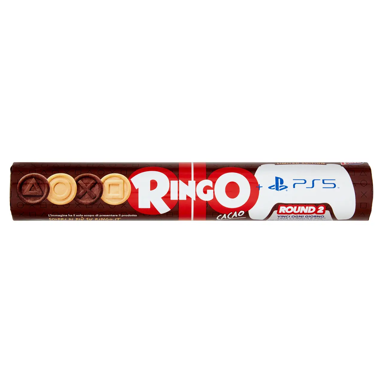 Ringo Cookies From Italy | Ringo Limited Edition Playstation With Cocoa Cream | Ringo Biscuits | Italian Biscuits | 5,8 Ounce Total