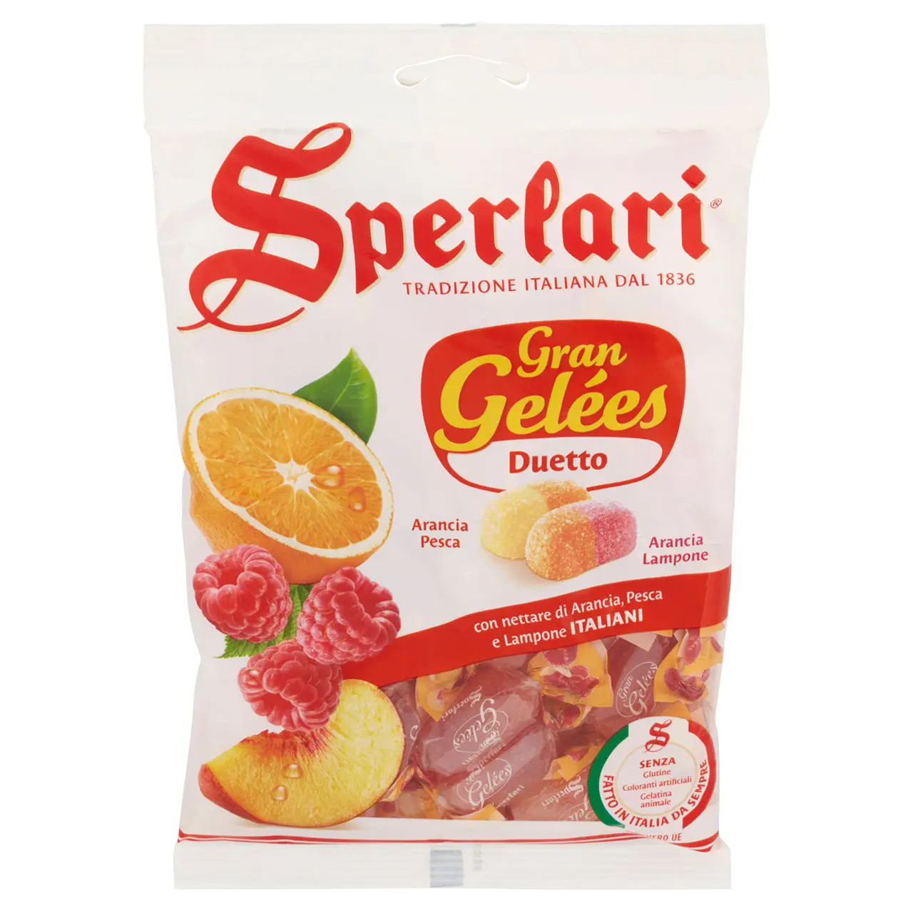 Sperlari Candy | Sperlari Gran Gelées Duet Orange Peach - Orange Raspberry | Sperlari Italian Hard Candy | Sperlari Sweets | 6,1 Ounce Total - Image 2