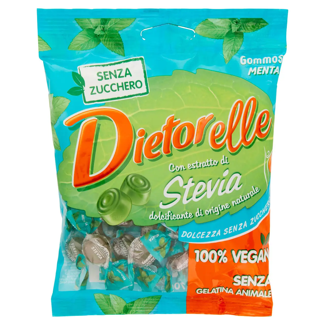Dietorelle Candy | Dietorelle With Stevia Extract Gummy Mints | Dietorelle Sweets | Dietorelle | 2,4 Ounce Total - Image 2