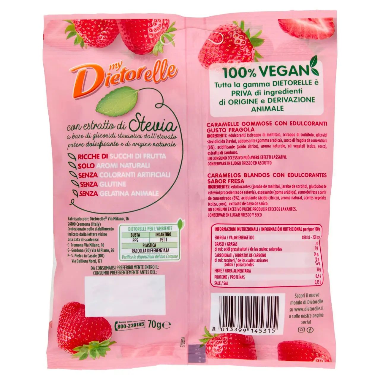 Dietorelle Candy | My Dietorelle Strawberry Gummies | Dietorelle Sweets | Dietorelle | 2,4 Ounce Total - Image 7