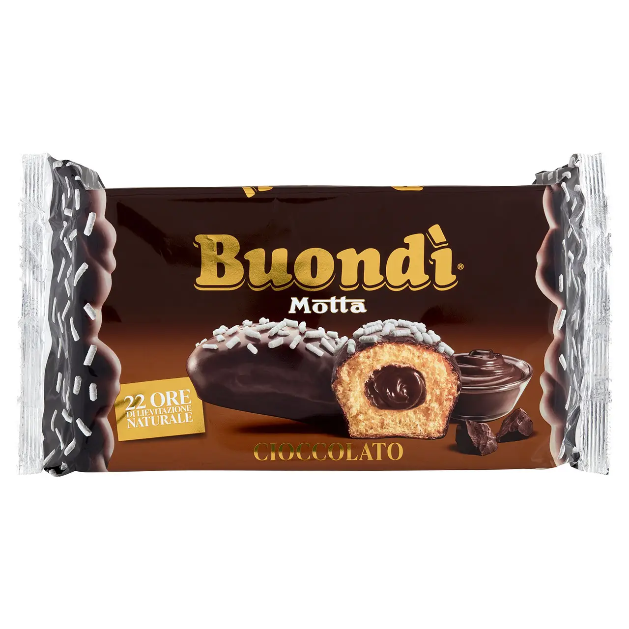 Motta | Buondì Ricoperto - Chocolate 6 X | Motta Originale | Motta Snack | 9,7 Ounce Total
