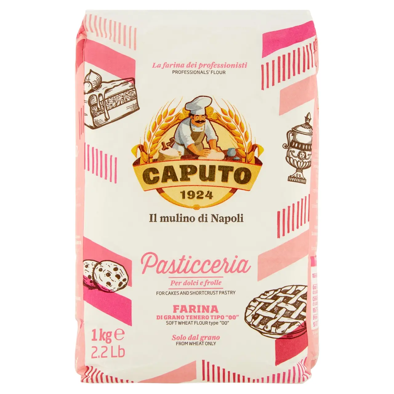 Caputo Flour | Caputo Pastry Flour | Caputo Pizzeria | Caputo Pizza Dough | 35,2 Ounce Total