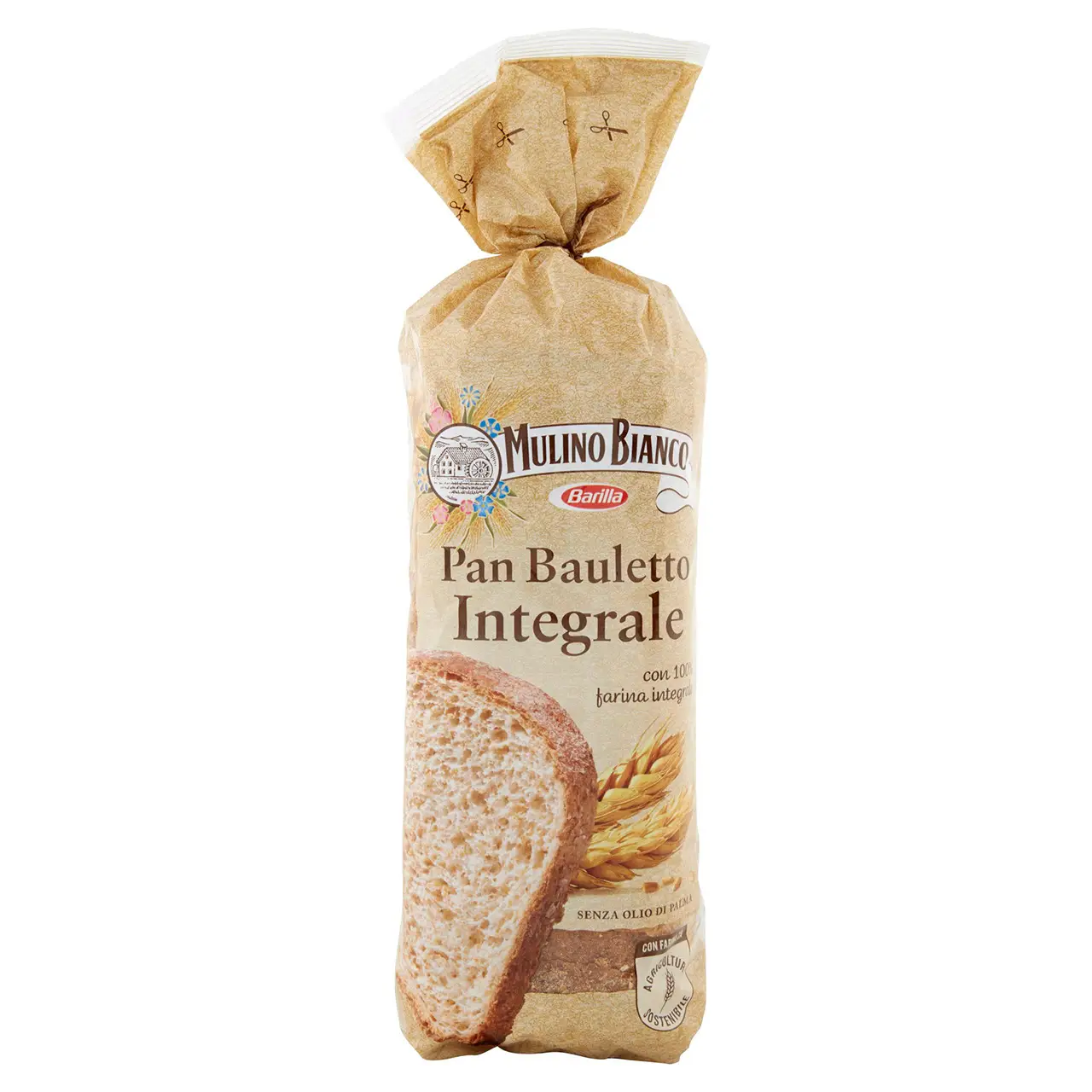 Mulino Bianco Biscuits | Mulino Bianco Pan Bauletto Integrale Bread Ideal For Sandwiches | Mulino Bianco Crackers | Mulino Bianco Italian Cookies | 14,1 Ounce Total