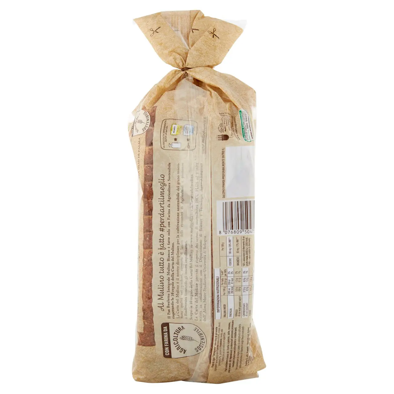 Mulino Bianco Biscuits | Mulino Bianco Pan Bauletto Integrale Bread Ideal For Sandwiches | Mulino Bianco Crackers | Mulino Bianco Italian Cookies | 14,1 Ounce Total - Image 7