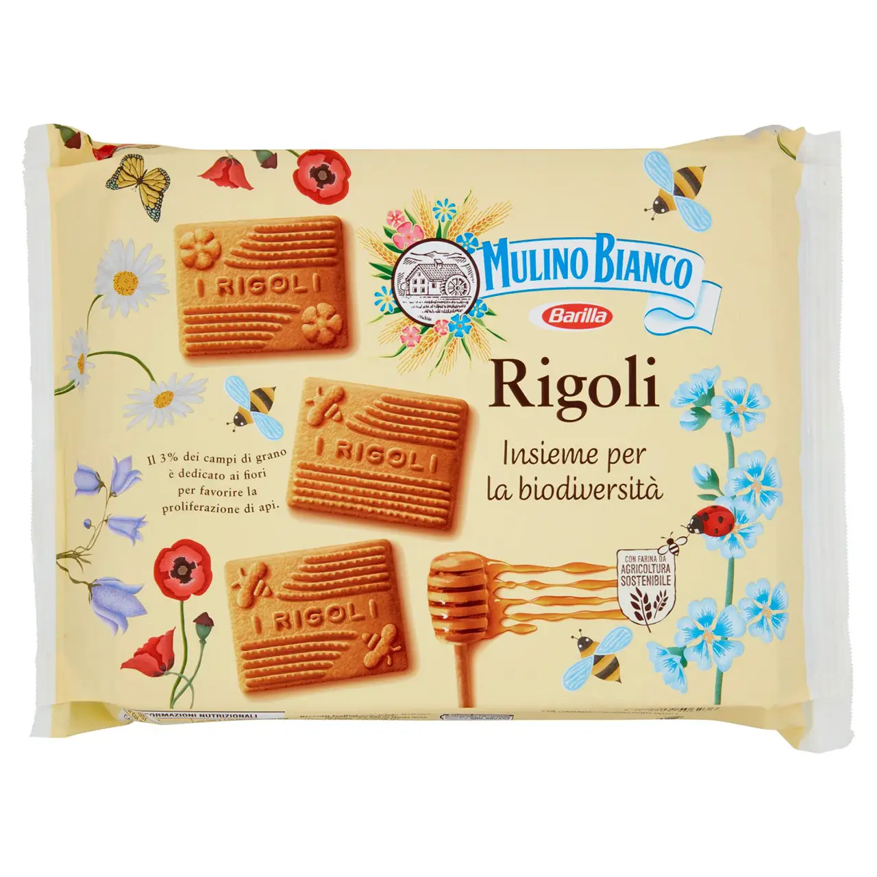 Mulino Bianco Biscuits | Mulino Bianco Rigoli With Italian Millefiori Honey | Mulino Bianco Crackers | Mulino Bianco Italian Cookies | 28,2 Ounce Total - Image 3