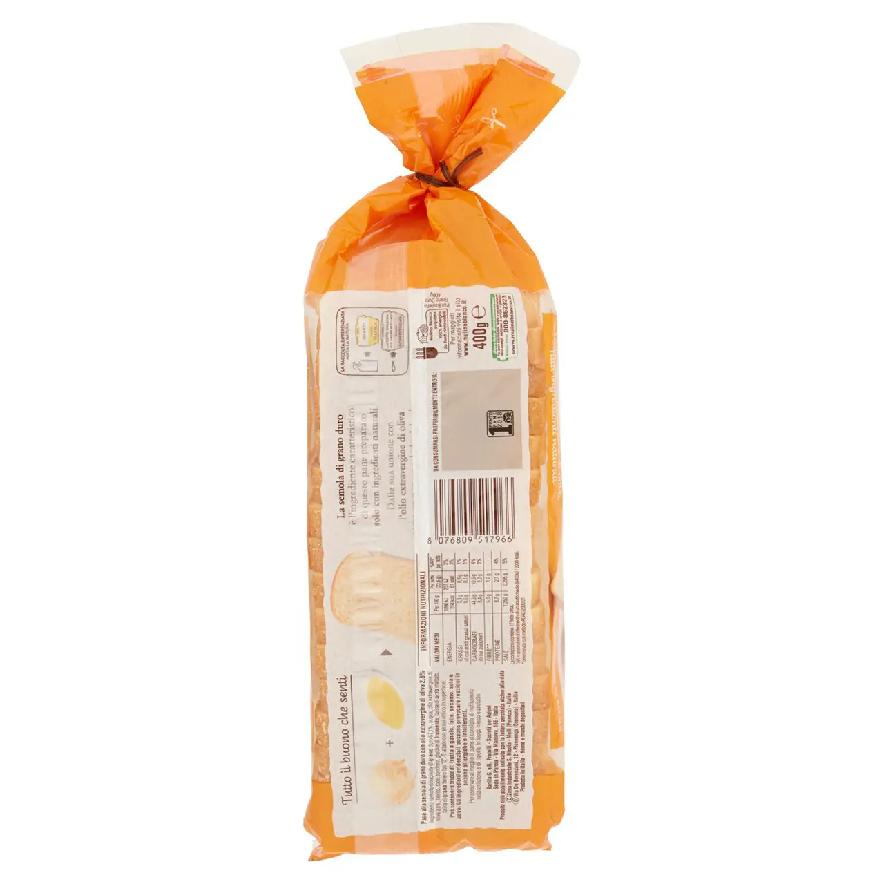 Mulino Bianco Biscuits | Mulino Bianco Pan Bauletto Durum Wheat | Mulino Bianco Crackers | Mulino Bianco Italian Cookies | 14,1 Ounce Total - Image 6
