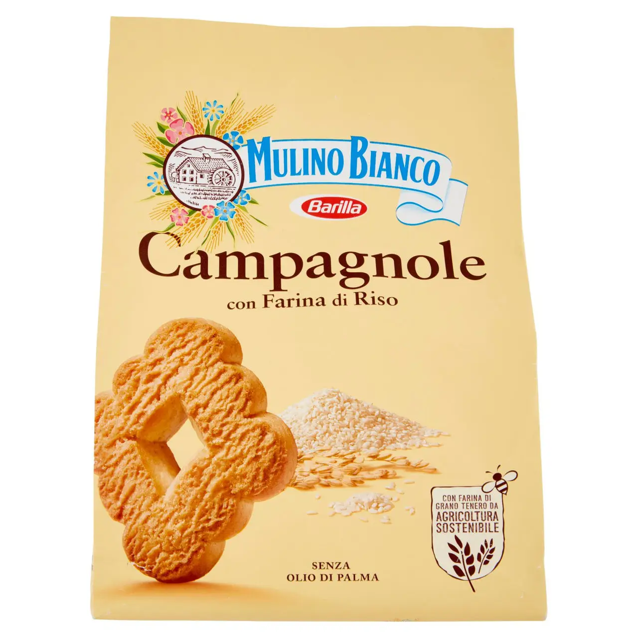 Mulino Bianco Biscuits | Mulino Bianco Campagnole With Rice Flour | Mulino Bianco Crackers | Mulino Bianco Italian Cookies | 24,6 Ounce Total - Image 2