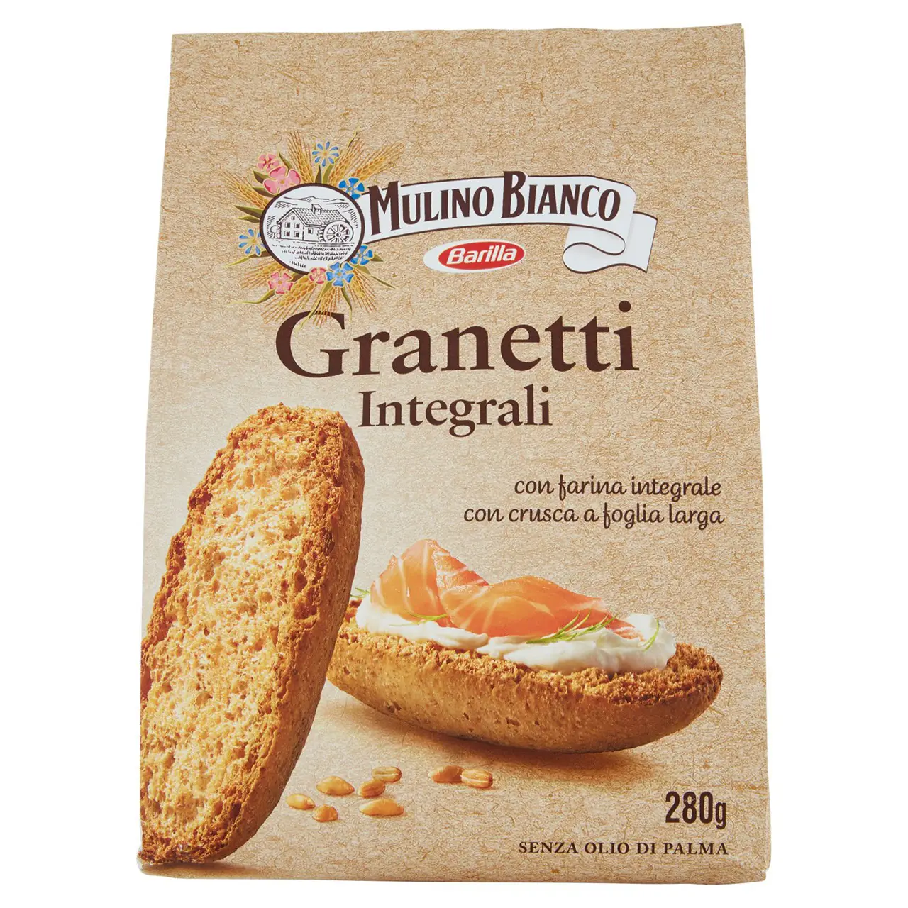 Mulino Bianco Biscuits | Mulino Bianco Granetti Integrali | Mulino Bianco Crackers | Mulino Bianco Italian Cookies | 9,8 Ounce Total - Image 2