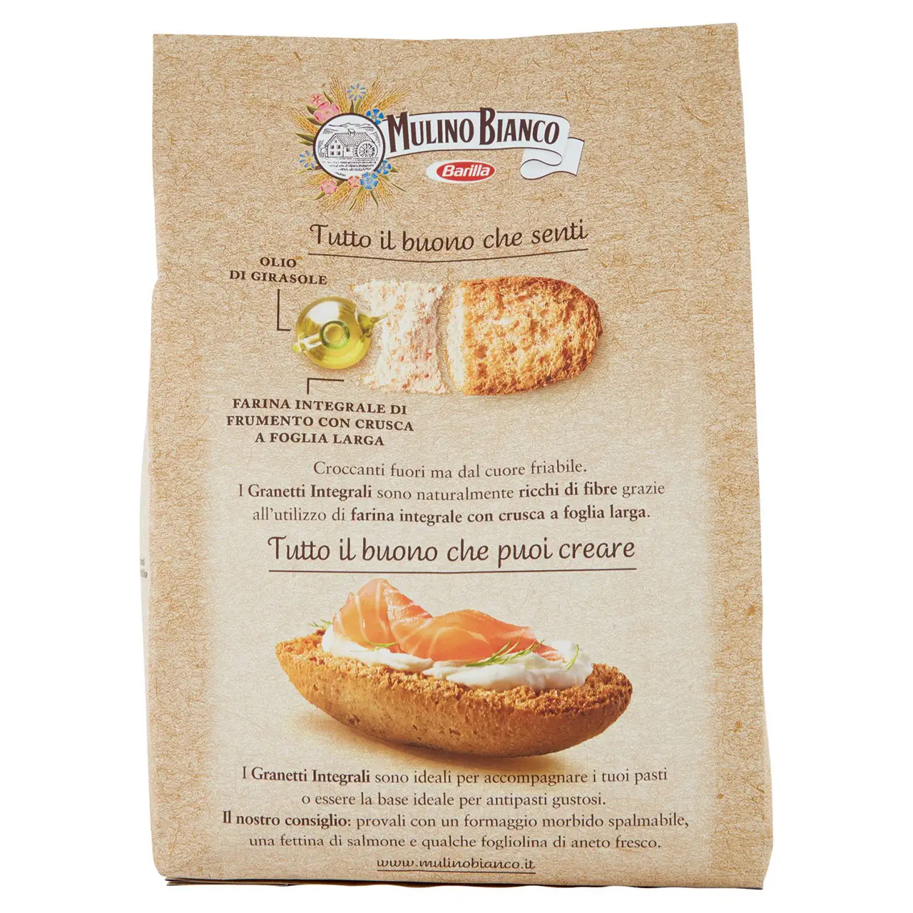Mulino Bianco Biscuits | Mulino Bianco Granetti Integrali | Mulino Bianco Crackers | Mulino Bianco Italian Cookies | 9,8 Ounce Total - Image 4
