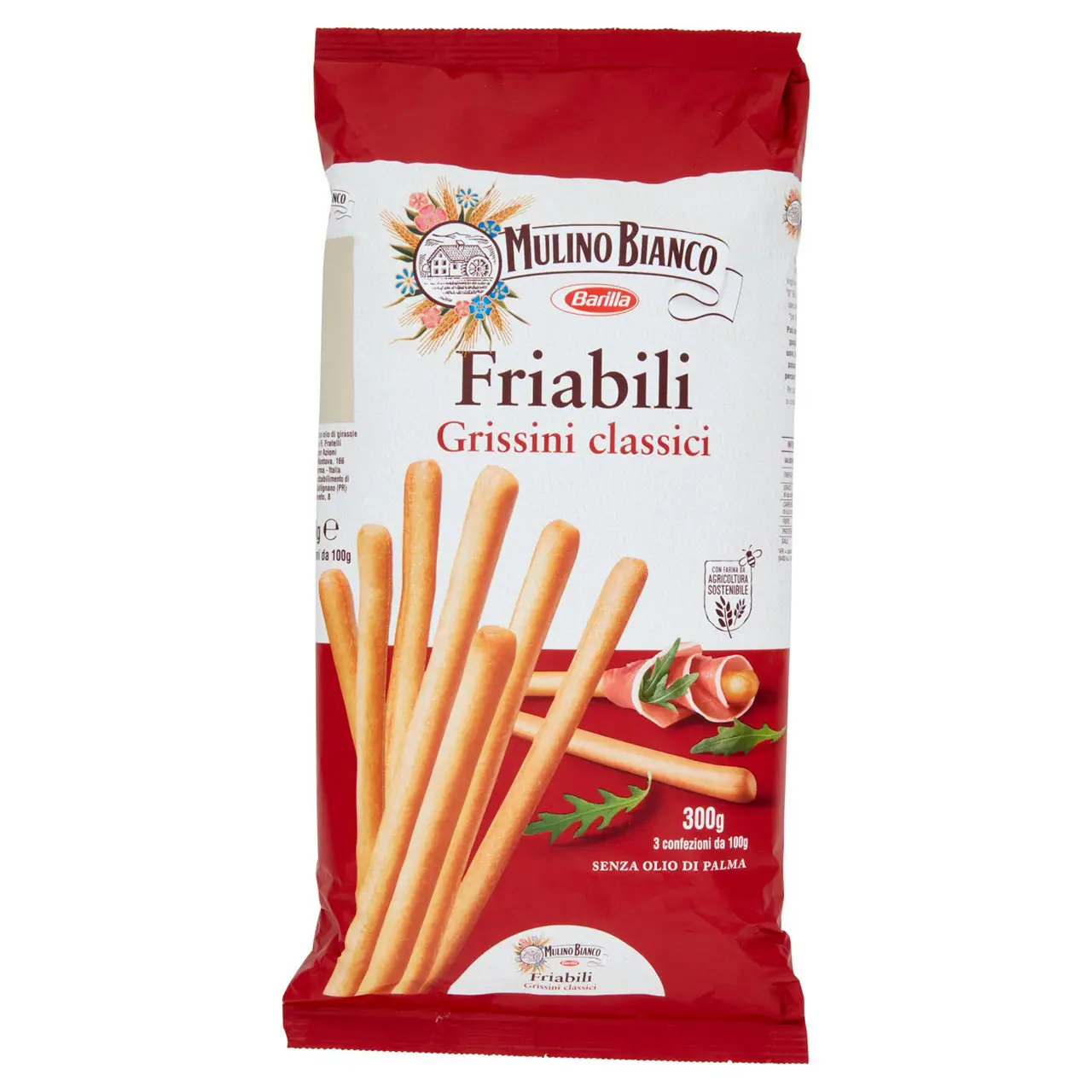 Mulino Bianco Biscuits | Mulino Bianco Grissini Friabili With Sustainable Flour | Mulino Bianco Crackers | Mulino Bianco Italian Cookies | 10,5 Ounce Total - Image 3