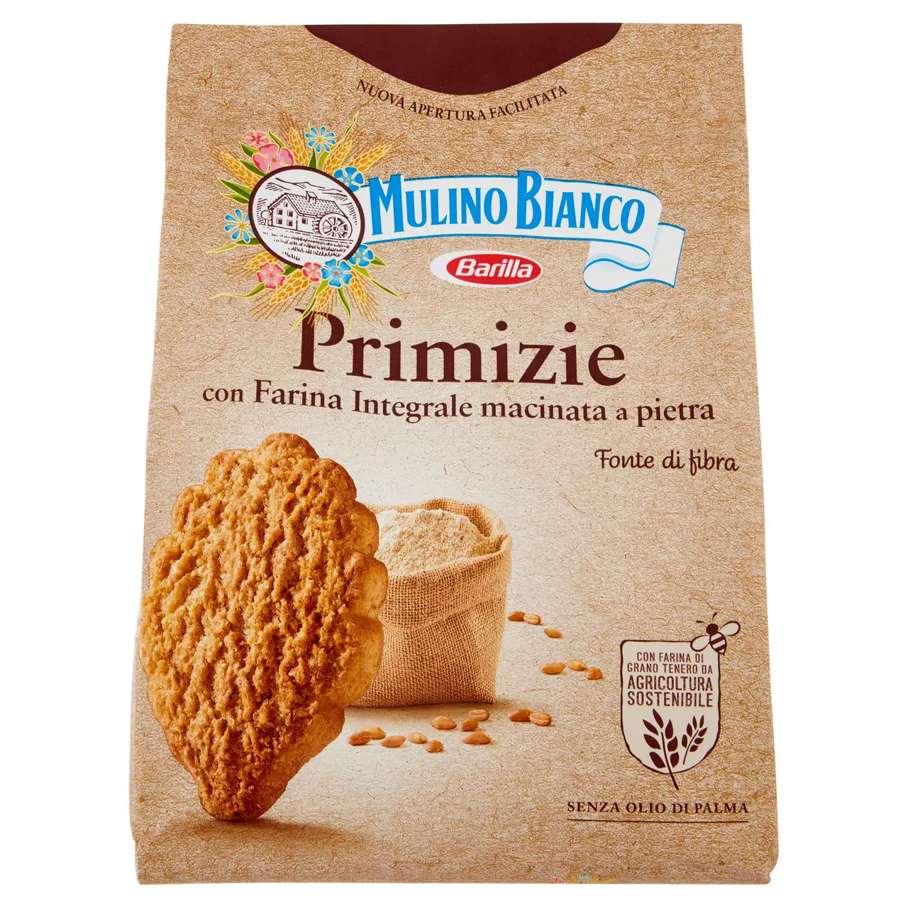 Mulino Bianco Biscuits | Mulino Bianco Primizie With Stone Ground Wholemeal Flour | Mulino Bianco Crackers | Mulino Bianco Italian Cookies | 24,6 Ounce Total