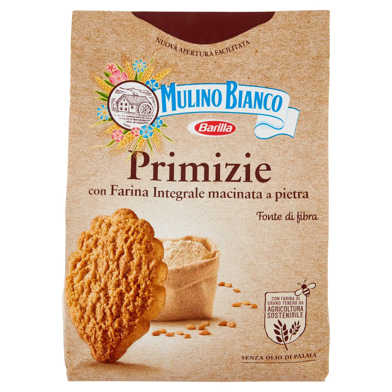 Mulino Bianco Biscuits | Mulino Bianco Primizie With Stone Ground Wholemeal Flour | Mulino Bianco Crackers | Mulino Bianco Italian Cookies | 24,6 Ounce Total - Image 2