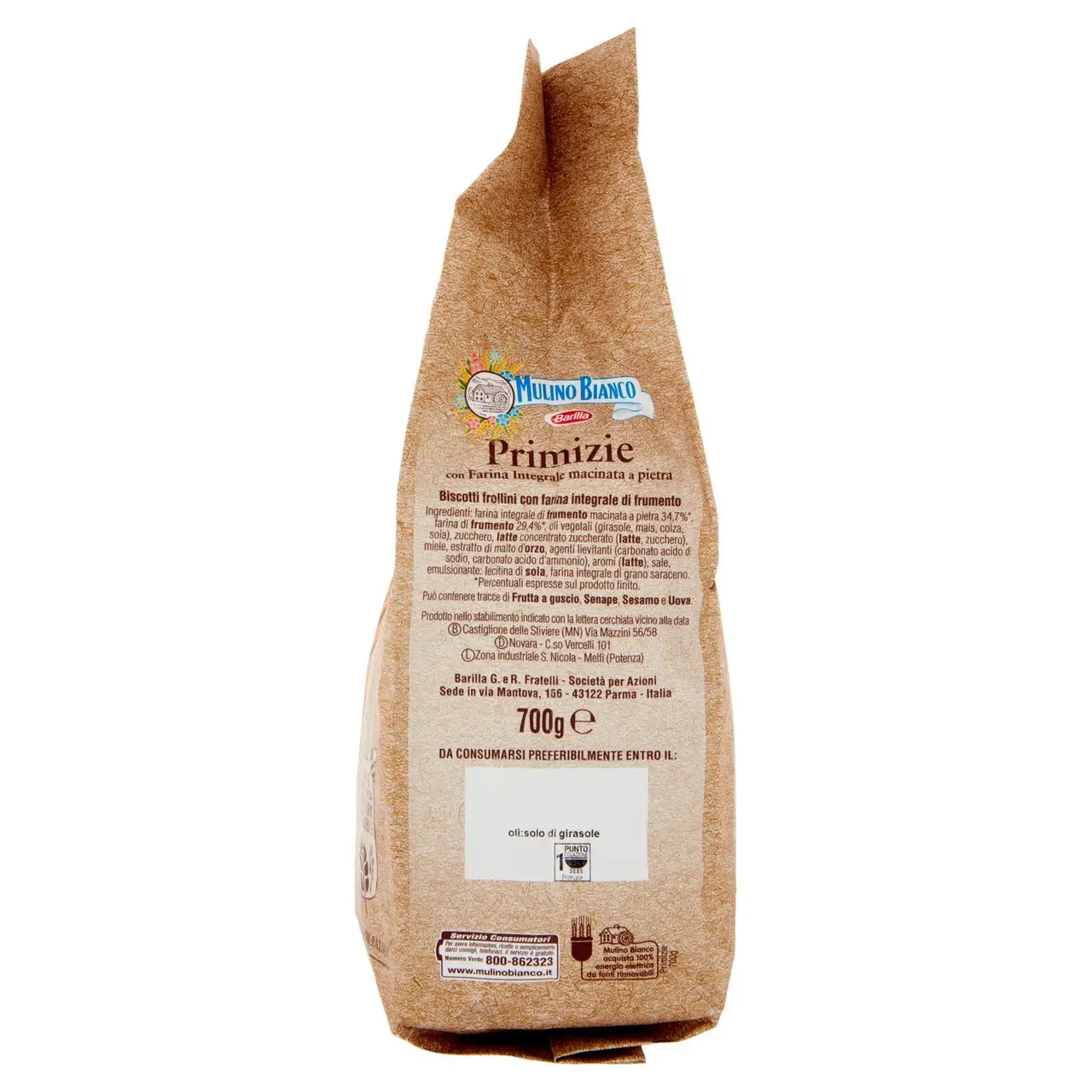 Mulino Bianco Biscuits | Mulino Bianco Primizie With Stone Ground Wholemeal Flour | Mulino Bianco Crackers | Mulino Bianco Italian Cookies | 24,6 Ounce Total - Image 5