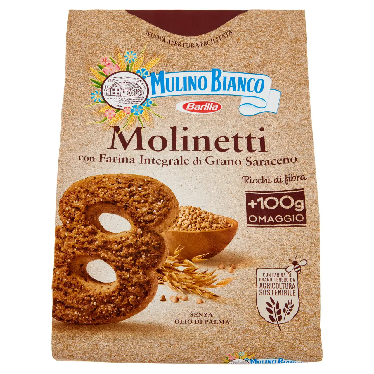 Mulino Bianco Biscuits | Mulino Bianco Molinetti | Mulino Bianco Crackers | Mulino Bianco Italian Cookies | 28,2 Ounce Total