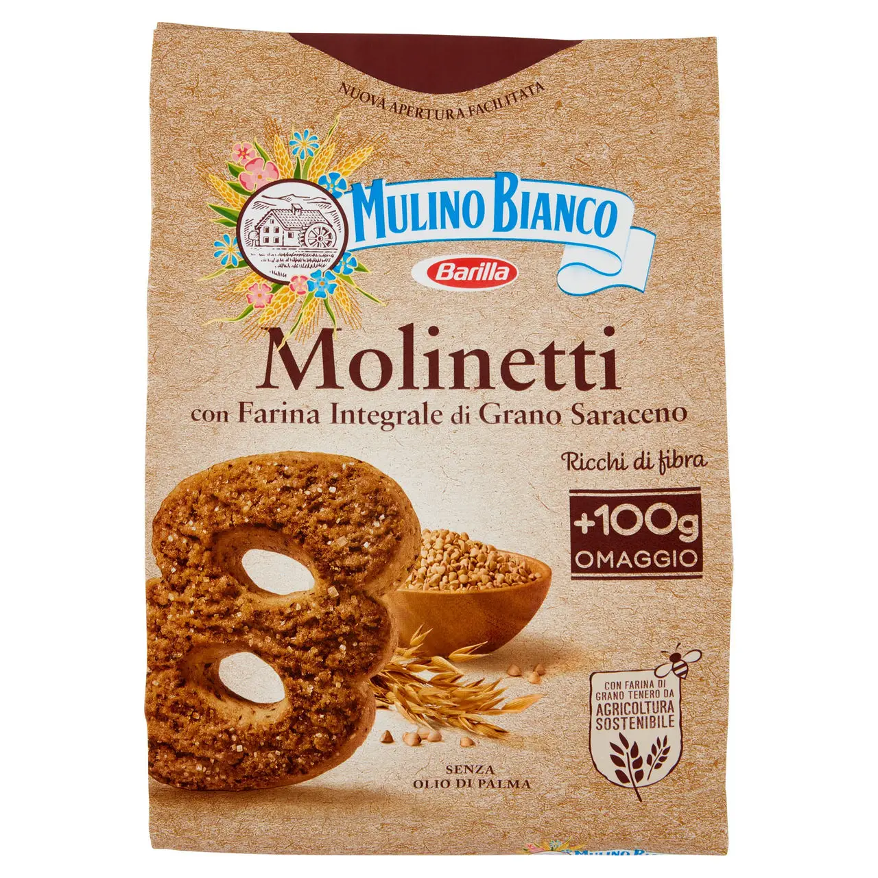 Mulino Bianco Biscuits | Mulino Bianco Molinetti | Mulino Bianco Crackers | Mulino Bianco Italian Cookies | 28,2 Ounce Total - Image 2