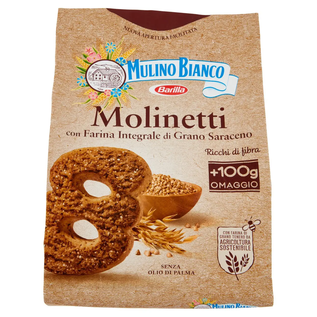 Mulino Bianco Biscuits | Mulino Bianco Molinetti | Mulino Bianco Crackers | Mulino Bianco Italian Cookies | 28,2 Ounce Total - Image 3