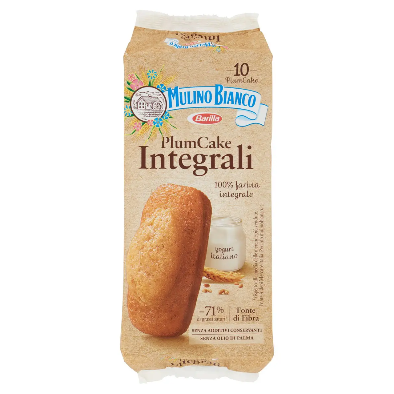 Mulino Bianco Biscuits | Mulino Bianco Wholemeal Plumcake Snack 10 Pieces | Mulino Bianco Crackers | Mulino Bianco Italian Cookies | 11,6 Ounce Total - Image 4
