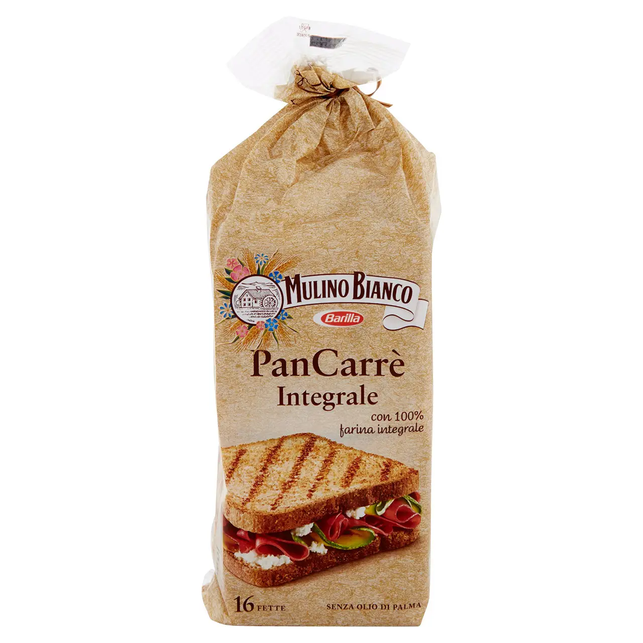 Mulino Bianco Biscuits | Mulino Bianco Pan Carrè Wholemeal Bread | Mulino Bianco Crackers | Mulino Bianco Italian Cookies | 11,1 Ounce Total - Image 2