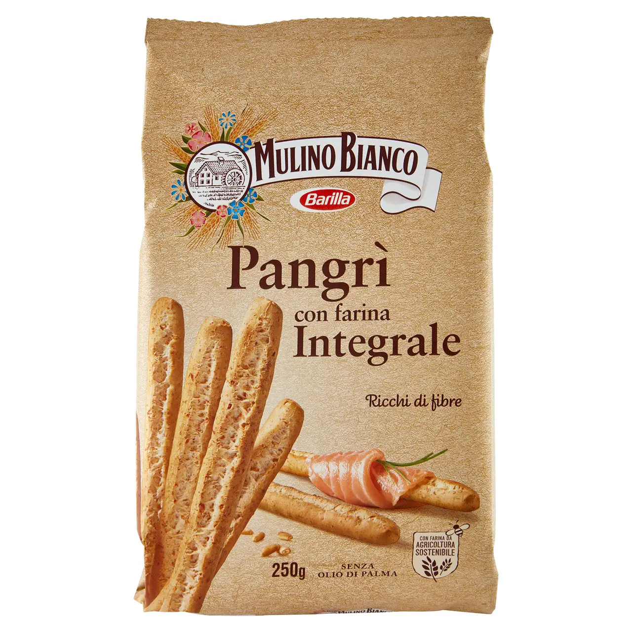Mulino Bianco Biscuits | Mulino Bianco Pangrì | Mulino Bianco Crackers | Mulino Bianco Italian Cookies | 8,8 Ounce Total - Image 2