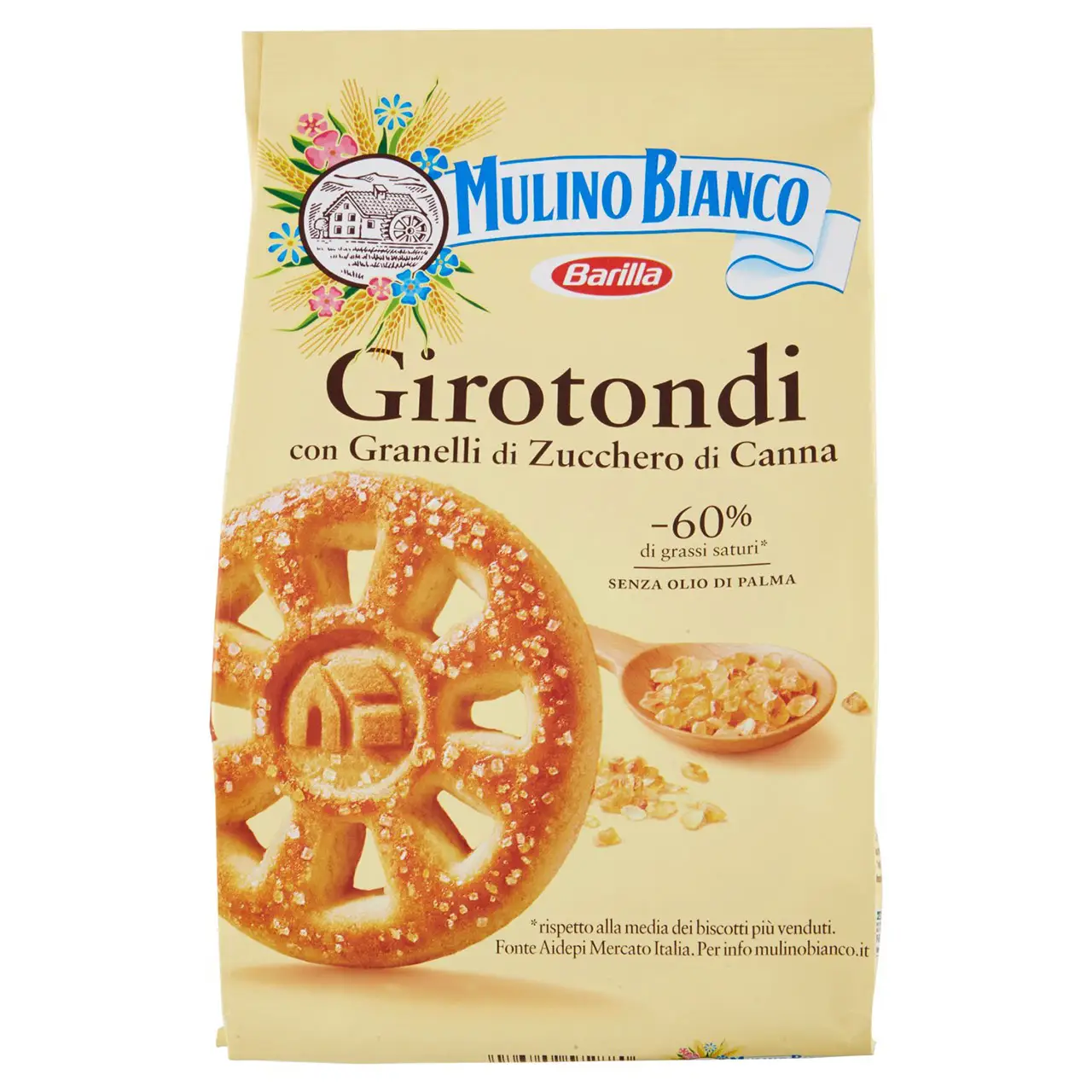 Mulino Bianco Biscuits | Mulino Bianco Girotondi With Cane Sugar Grains | Mulino Bianco Crackers | Mulino Bianco Italian Cookies | 12,3 Ounce Total - Image 3