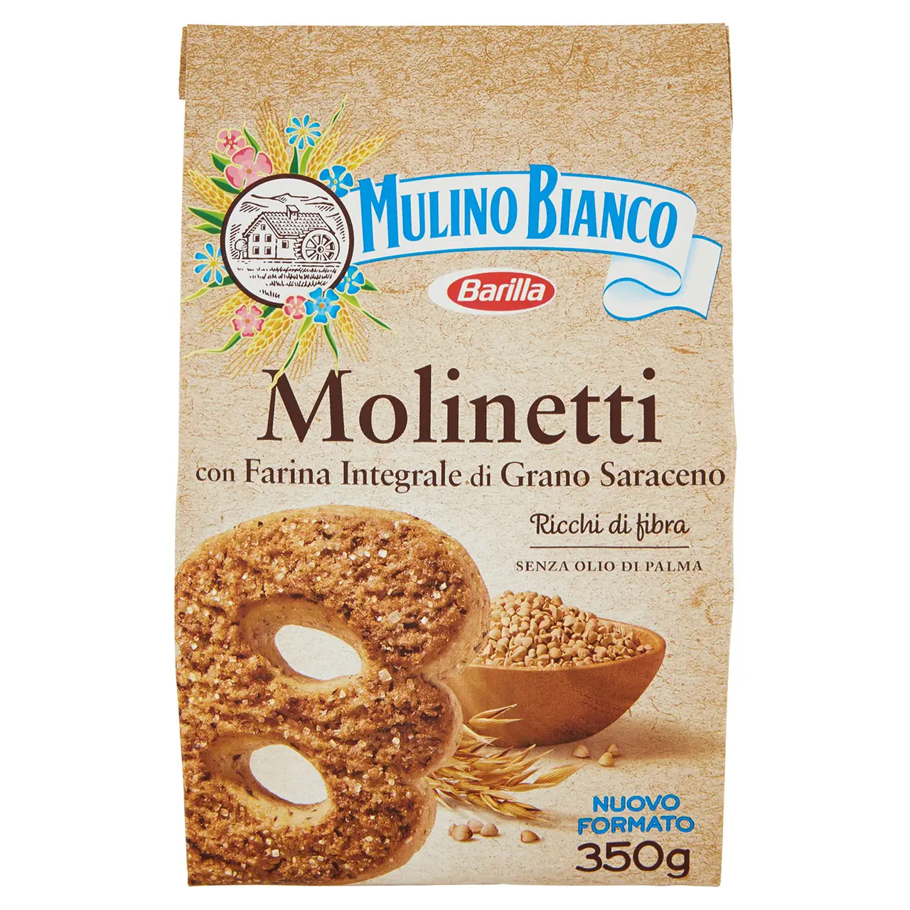 Mulino Bianco Biscuits | Mulino Bianco Molinetti | Mulino Bianco Crackers | Mulino Bianco Italian Cookies | 12,3 Ounce Total - Image 2