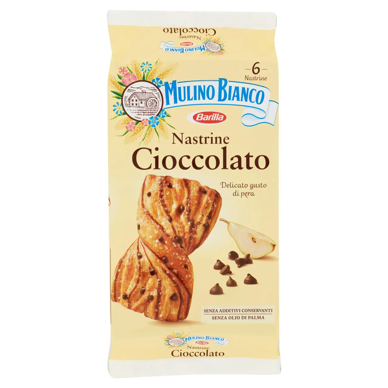 Mulino Bianco Biscuits | Mulino Bianco Nastrine Chocolate 6 Pieces | Mulino Bianco Crackers | Mulino Bianco Italian Cookies | 8,4 Ounce Total - Image 3