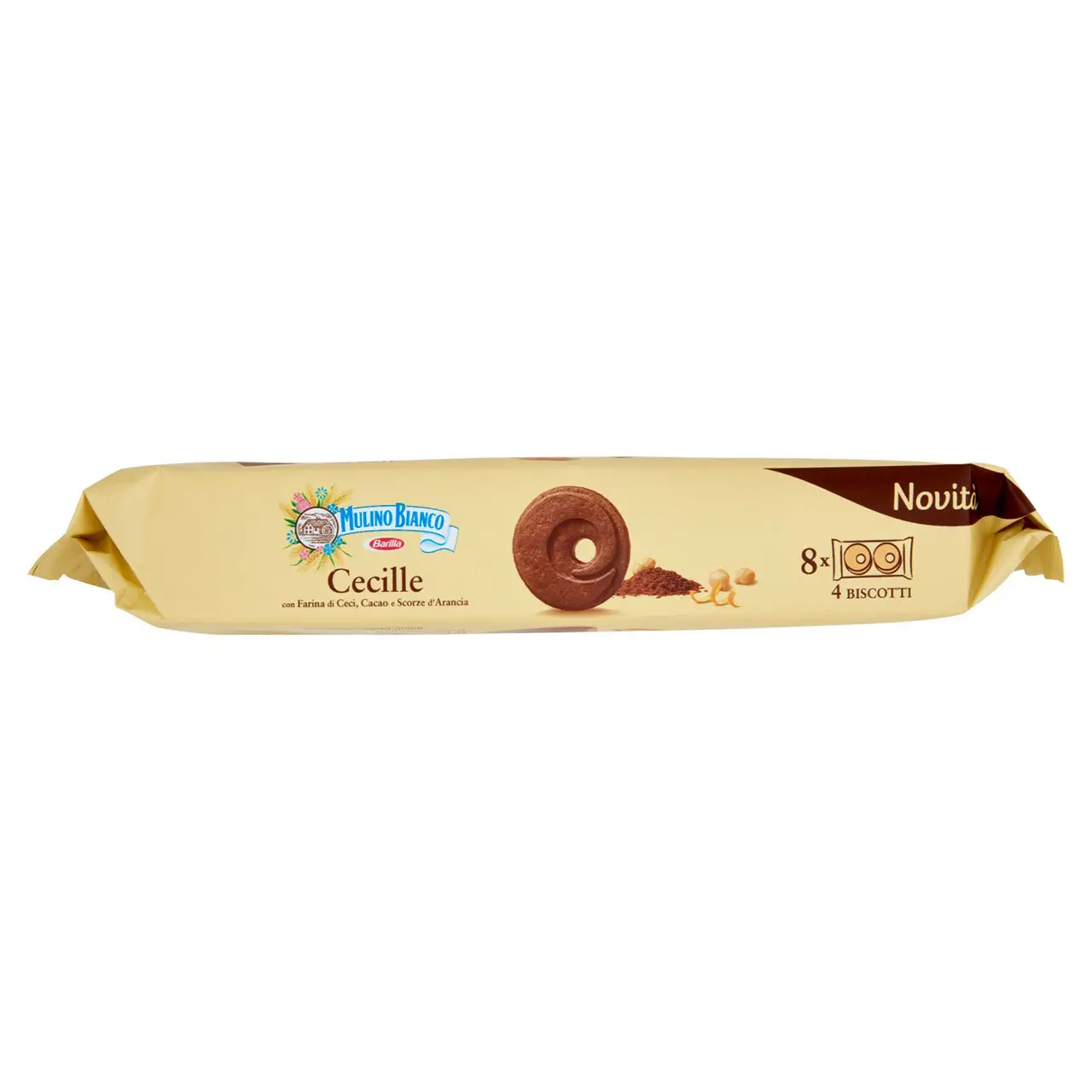 Mulino Bianco Biscuits | Mulino Bianco Cecille Cookies With Chickpea Flour, Cocoa & Orange Zest | Mulino Bianco Crackers | Mulino Bianco Italian Cookies | 7,7 Ounce Total - Image 3