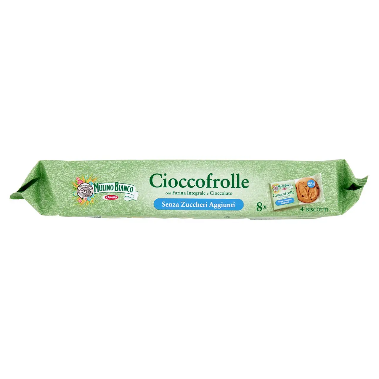 Mulino Bianco Biscuits | Mulino Bianco Cioccofrolle Cookies With Whole Wheat Flour & Chocolate | Mulino Bianco Crackers | Mulino Bianco Italian Cookies | 7 Ounce Total - Image 4